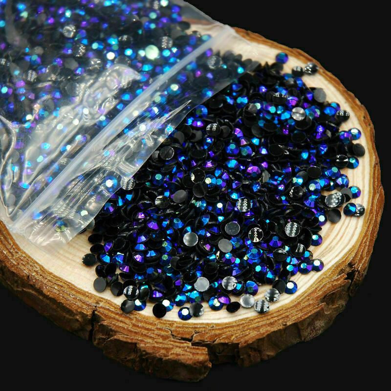 2000Pcs 2mm Nail Art Facets Rhinestone Flatback Crystal Kit Round M8R8 Bead U0R2