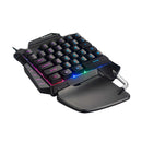 G92 One-handed MIni 35 Keys Mechanical Gaming Keyboard USB Wired for PC Game