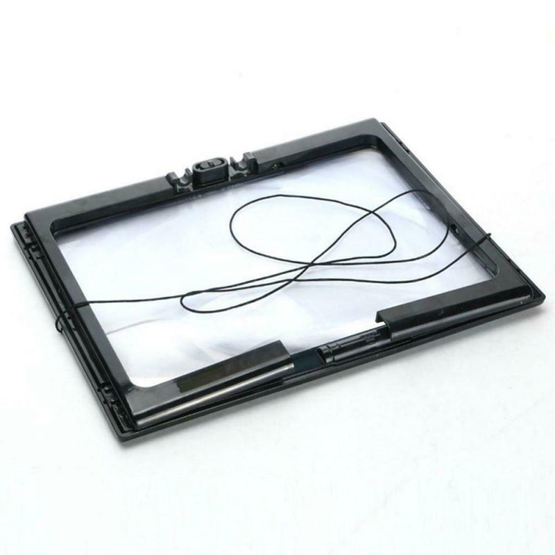 Large Magnifying Glass Page 3X Magnifier, Rectangular LED Lighted Illuminated