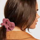 20 Elastics & Ties Pack Women's Large Chiffon Hair Scrunchies Bow Ponytail Favor