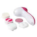 5 In 1 Heated Body Face Beauty Skin Care Cleaning Brush SPA Facial Massager
