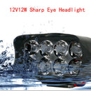 8 LED Universal 12V 12W ATV Scooter Spot Work Head Fog Light Bar Lamp