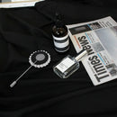 Mens Delicate flower Plug-in Suit brooch white L9Y7