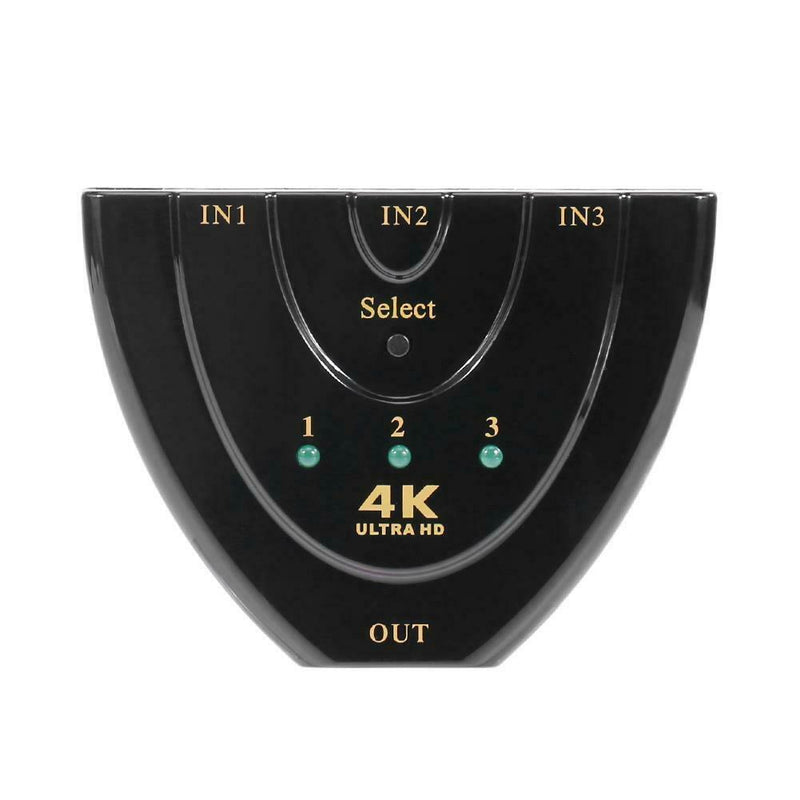 3 to 1 Port HDMI Splitter Converter Adapter Video Switcher Supports 4Kx2K