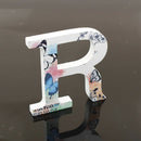 Pack 2 Wooden Alphabet Craft Letters Plaque Home Wedding Nursery Party Decor