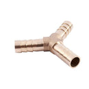 5pcs 8mm 3 Ways Y-Piece Brass Air Gas Hose Barb Connector Tube Coupler