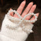 Girl Pearls Bowknot Barrette Korean Women Fringe Hair Clip Ponytail Headwear