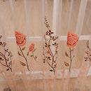 2 x 1M Jacinth Rose Tulle Voile Window Curtain Drape Panel Scraf Valance Sheer