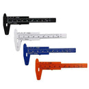 2pcs Plastic Precise Vernier Scale Caliper Metric/ Imperial, 0-3inch/0-80mm T5A4
