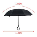 Starry sky Folding Reverse Umbrella Double Layer Inverted Windproof Rain Ca