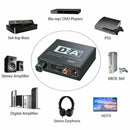 Digital Coaxial Optic Toslink to Analog RCA R/L 3.5mm Adapter Audio Converter