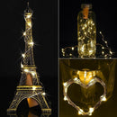 2M 20 LED Cork Shaped Copper Wire String Light Wine Bottle Warm White ST494-004