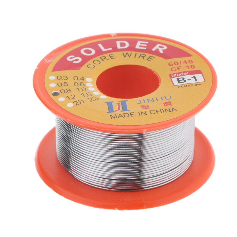 High-quality 0.8mm 50gram 60/40 Tin Lead Roll Rosin Core Soldering Wire Reel,