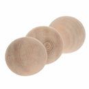 Wooden balls without bore diameter 15 mm, 15 pieces
