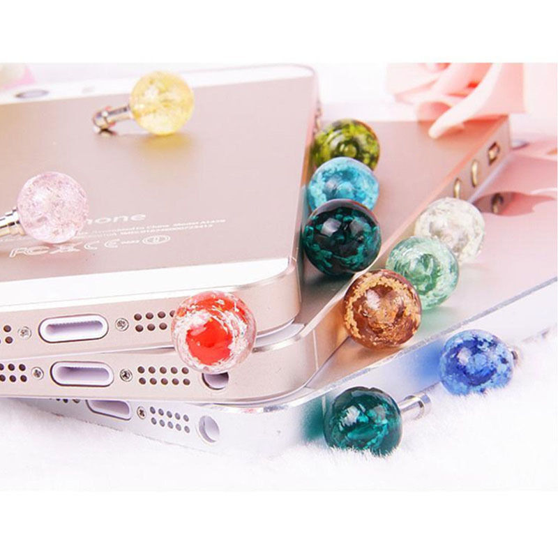 New For Phones 3.5mm Jack Universal Glow Headset Headphone Anti Dust Plug Cute