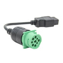 J1939 Male To OBD2 Male Car 9 Pin To 16 Pin Truck Diagnostic Scanner Cable  P6T7