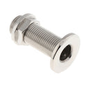 Straight Thru-Hull Connection for Hose, 12mm Barb Marine 316 Stainless Steel