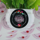 80pcs(10sheet) wreath thank you Sealing Stickers Gift Box Labels Gift DIY BX