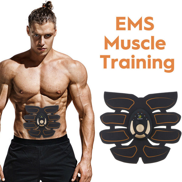 8 Pads Abdominal Stimulator Muscle Toner Abs Trainer Stimulator Fitness Training