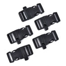 5pcs Survival Whistle Buckle Plastic Curved Side Release Buckles For Paracord FT