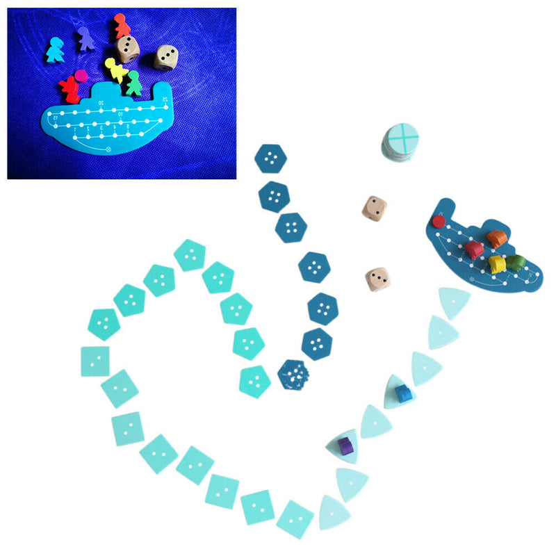 To Players Durable Family Party Board Game Kit Deep Sea Adventure Kids Gift