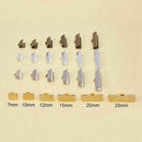 680 PCS 6 Size 4 Color Ribbon Ends Bracelet Bookmark Pinch Crimp Clamp End  T1R2