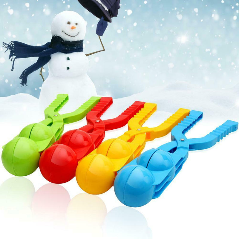 2pcs Plastic Snowball Clip Snow Ball Mold for Kids Outdoor Snowball Fight