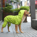 Large Dog Raincoat Hooded Golden Retriever Clothes Medium Big Dog Rain Coat
