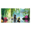 3pcs 5D DIY Full Drill Diamond Painting Stone Flowers Cross Stitch Crafts