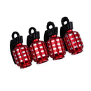 4 x Metal Cool Grenade Shaped Design Car Auto Motorcycle Bike Tire Tyre Val
