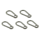 5pcs/set 304 Stainless Steel Climbing Fast Hang buckle Snap Carabiner Ho MPM