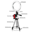 LED Selfie Ring Light with Phone Holder Photography Dimmable Youtube Video LZ8V7