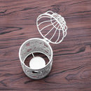 Hollow Candle Holder Tealight Candlestick Hanging Lantern Birds Cage Decor 3C