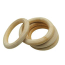 10 pcs Natural Wooden Ring Jewelry Making Unfinished DIY crafts 70 mm C8X8