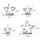 4pcs/set Roses Calyx Flower Cake Decorating Molds Stainless Steel Biscuit F P8V1