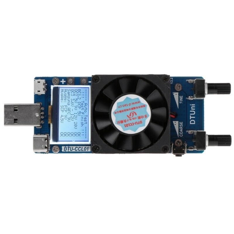 QC2.0/3.0 35W Triggers Constant Current Dual Adjustable USB Electronic Load Test