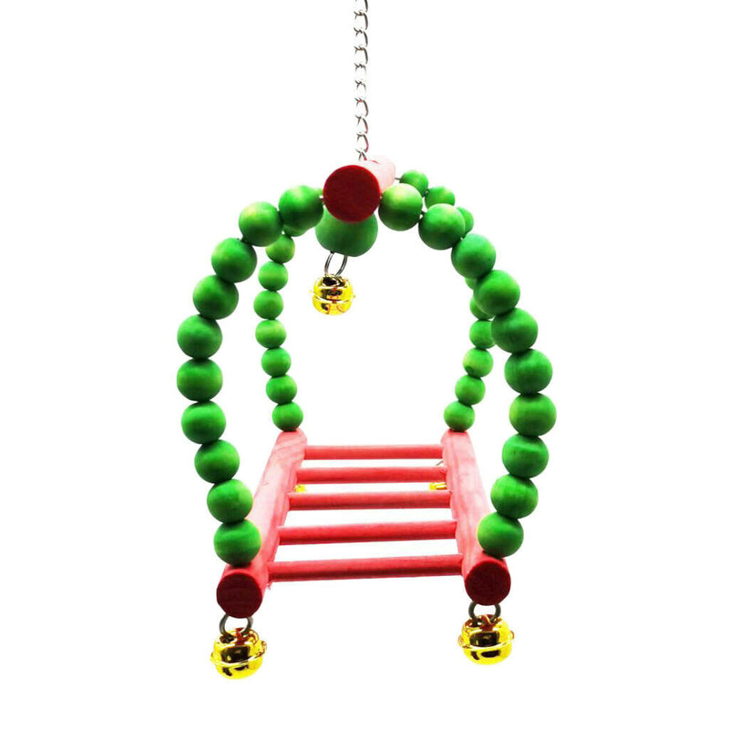 Pet Cage Hanging Swing Toys Ladder Stand Perch For Small To Large Birds