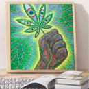 5D DIY Full Drill Diamond Painting Leaf Embroidery Mosaic Craft Kits Decor