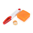 13Pcs Leather Craft Hand Stitching Sewing Tool Thread Awl Waxed Thimble Kit 3C