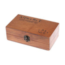 70pcs Alphabet Letter Number Wood Rubber Stamps Set Wooden Box Multi-purpo QOS