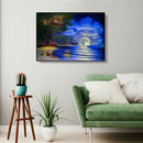5D DIY Diamond Painting Bright Moon at Sea Full Drill Landscape Embroidery