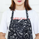 Tableware Style Unisex Solid Cooking Restaurant Bib Apron with Pocket