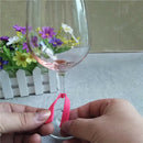 6PCS Cute Cups Wine Glass Drink Silicone Label Tag Markers Bottle Charms Scarf Z