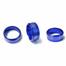 3Pcs Aluminum AC Climate Control Knob Ring Covers For Subaru Impreza Blue PBD