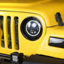 Headlight Bezels Headlight Cover Trim for 1997-2006 Jeep Wrangler TJ, Black