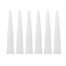 6pcs Caulking Nozzle Plastic Glass Glue Nozzle Structural Glue Mouthes