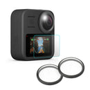Lens +Tempered Glass Screen Protector Cover Set for GoPro Max Camera Accessories