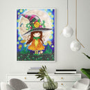 5D DIY Special Shaped Diamond Painting Girl Cross Stitch Mosaic Kits Decor