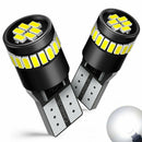 2PCS T10 501 194 W5W SMD 24 LED Car CANBUS Error Free Wedge Light Bulb White