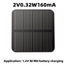 2V 0.32W 160mA Solar Panels DIY Charge Module Mini Polysilicon Solar Cell